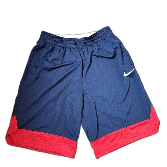 Nike Dri-Fit Basketball Shorts – Men’s Large | Blue & Red | Athletic | Unworn - Picture 1 of 5